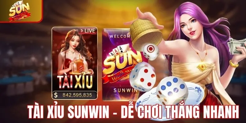 Game tài xỉu Sunwin lối chơi đơn giản, kết quả hấp dẫn
